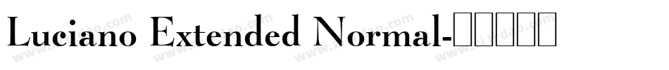 Luciano Extended Normal字体转换